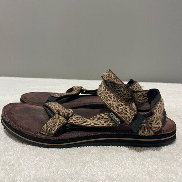 Teva Midform Universal Women Strappy Sandals 9 Gemina Maple Sugar Open Toe Vegan - Picture 4 of 11